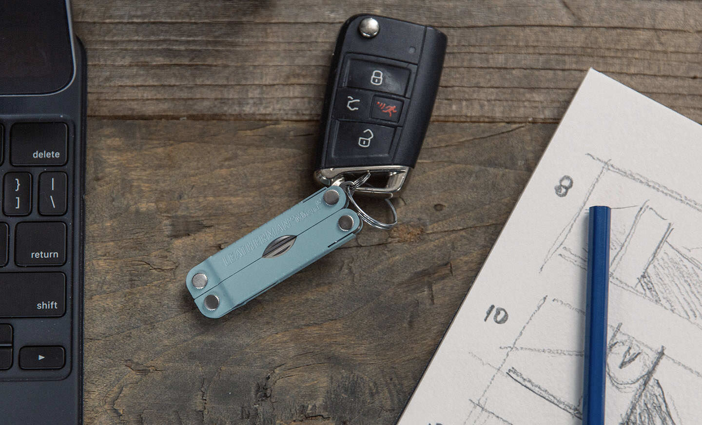 Arctic Micra on a keychain