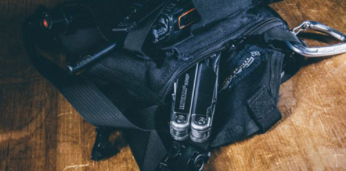 gear with Leatherman tool