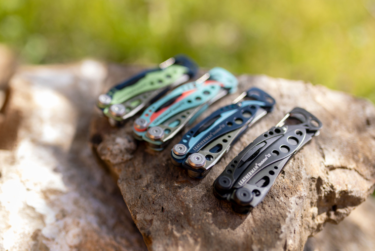 Four Leatherman Skeletool CX in various colors