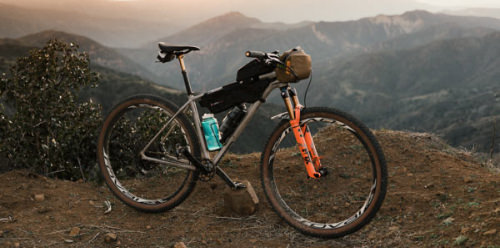 mountain bike on a hill