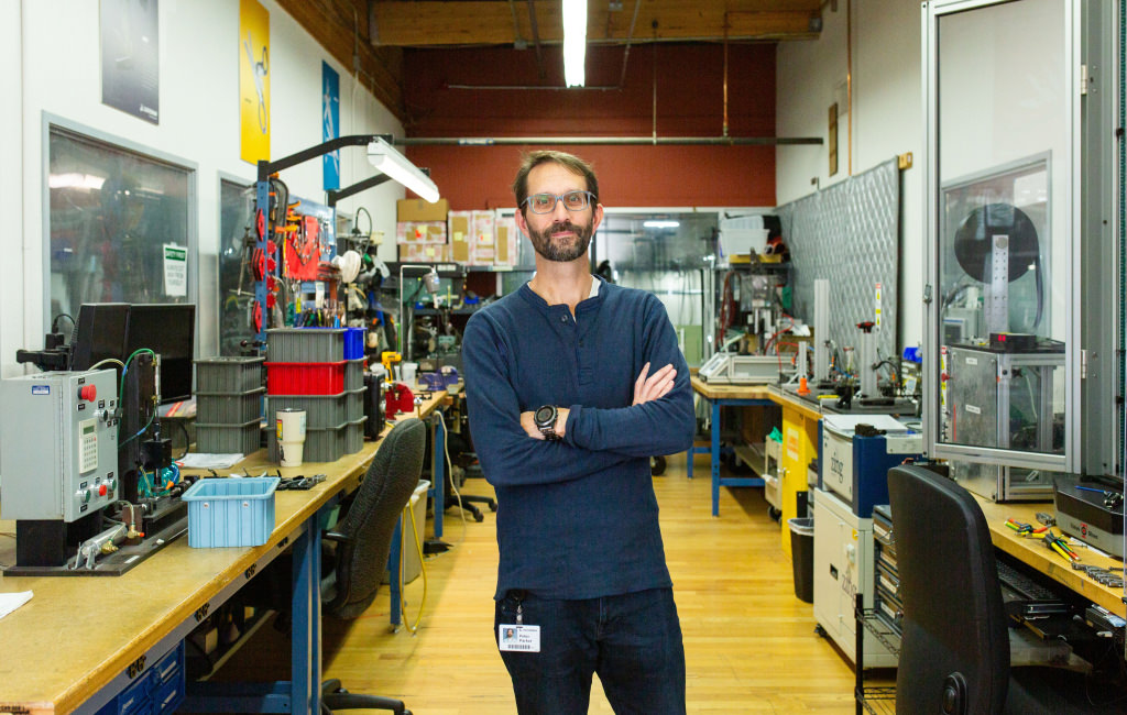 leatherman engineer in the testing lab